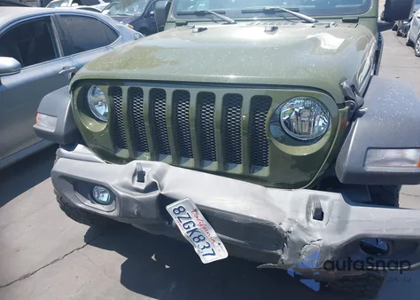 2021 Jeep Wrangler Unlimited Sport S 4X4 из США, поврежденный, VIN 1C4HJXDG7MW856138